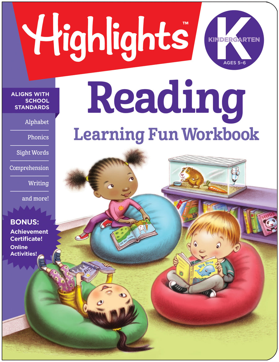 Kindergarten Reading: Learning Fun Workbook