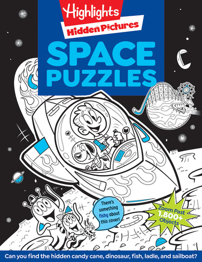 Space Puzzles: Solar System Puzzle Book for Kids 6-12, Fun Space Gift with Activities and Games, Over 100 Puzzles and More Than 1,800 Hidden Objects to Find