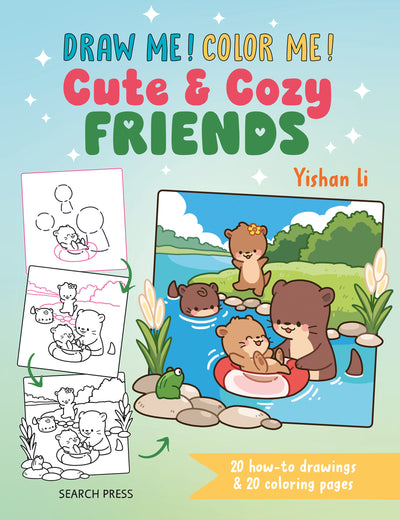 Draw me! Color me!: Cute & Cozy Friends: In simple steps