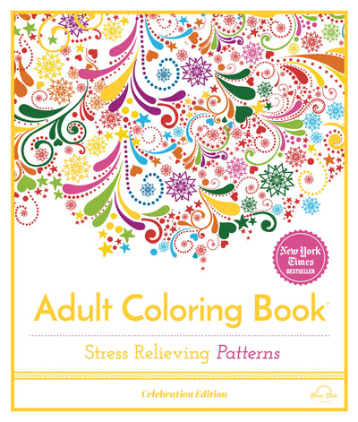 Stress Relieving Patterns: Adult Coloring Book, Celebration Edition