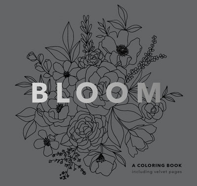 Bloom (Mini): Pocket-Sized 5-Minute Floral Coloring Book for Kids, Teens, and Adults