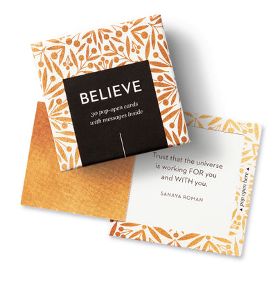 ThoughtFulls: Believe: 30 Pop-Open Cards with Messages Inside