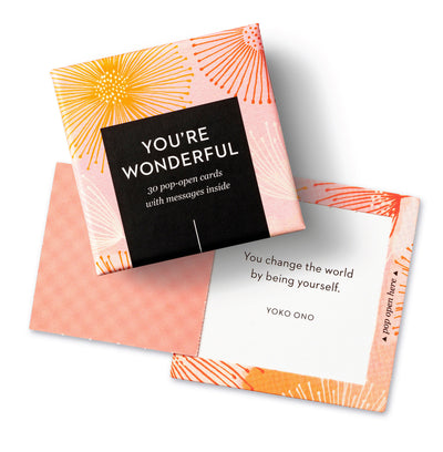 ThoughtFulls: You're Wonderful: 30 Pop-Open Cards with Messages Inside