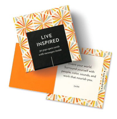 ThoughtFulls: Live Inspired: 30 Pop-Open Cards with Messages Inside