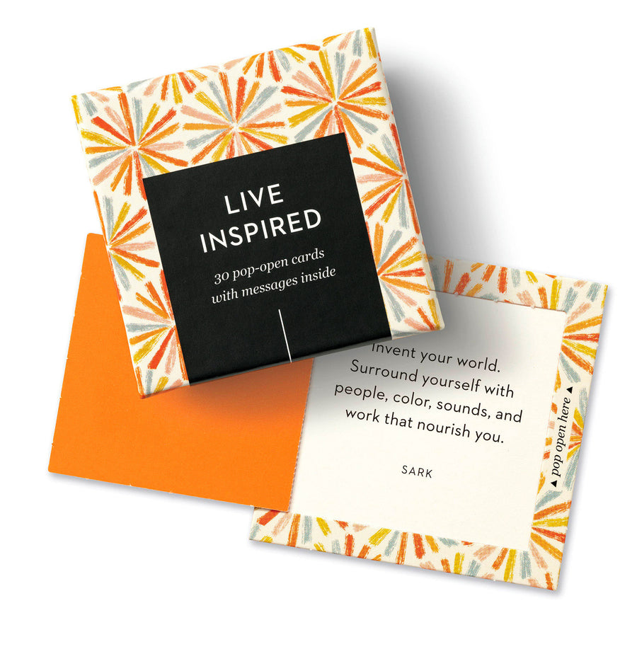 ThoughtFulls: Live Inspired: 30 Pop-Open Cards with Messages Inside