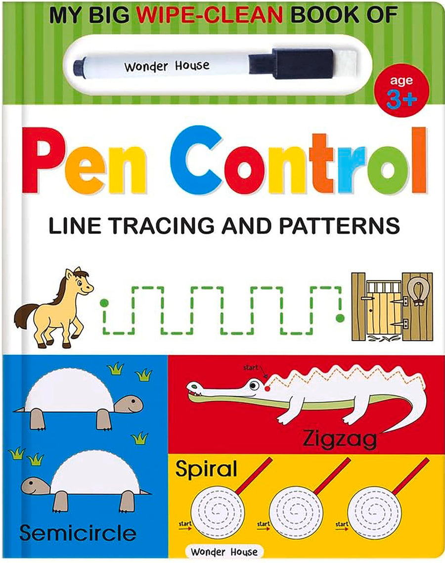 My Big Wipe And Clean Book of Pen Control for Kids : Line Tracing And Patterns