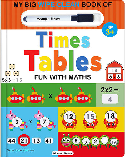 My Big Wipe And Clean Book of Times Tables for Kids : Fun With Maths