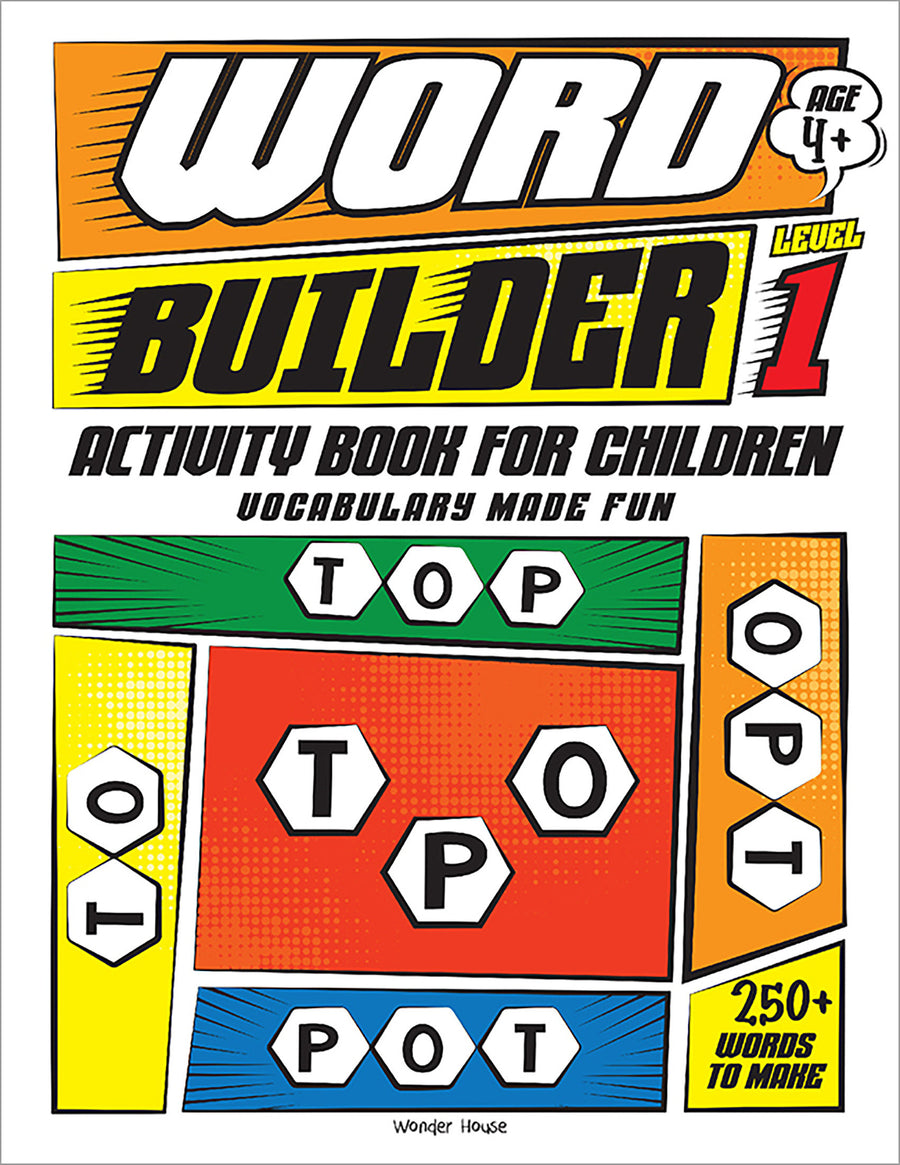 Word Builder Activity Book For Children - Make Meaningful Words With The Given Letters - Level 1