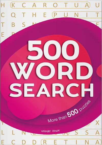 500 Word Search Bind-up - Page Count: 562 / 500+ Wordsearch Puzzles with Answers / Topics Covered: Literature / Geography /History / Movies /