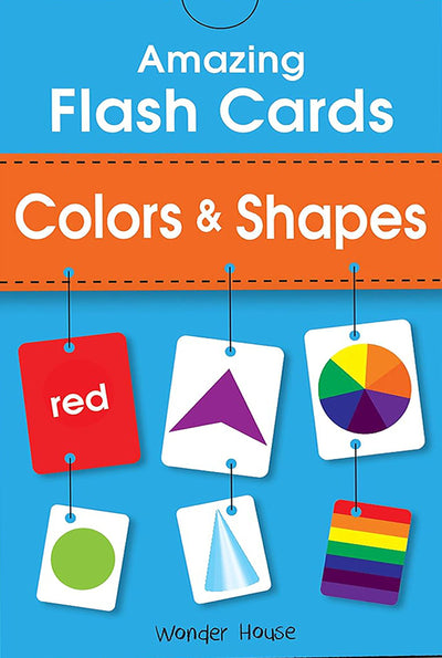 Amazing Flash Cards Colors & Shapes: Early Development of Preschool Toddler (55 Cards)
