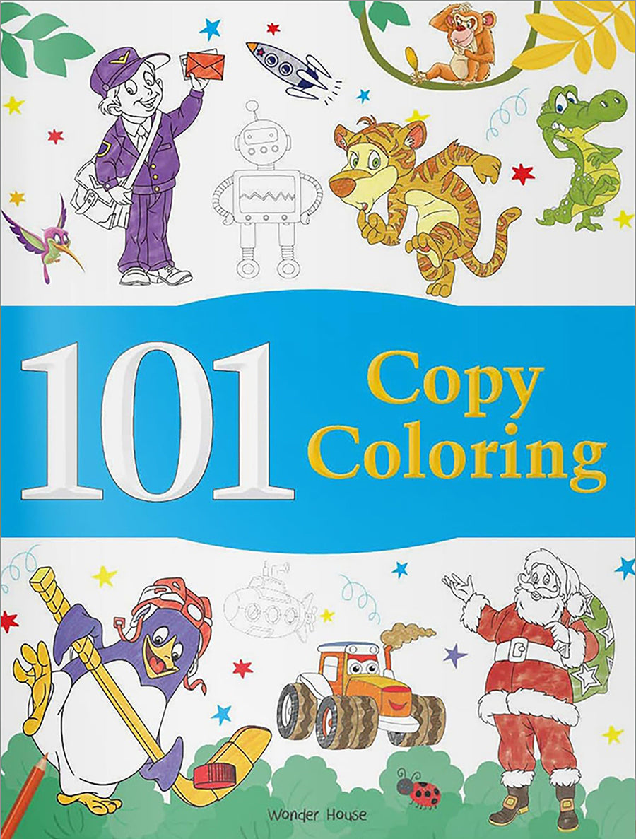 101 Copy Coloring: Fun Activity Book For Children