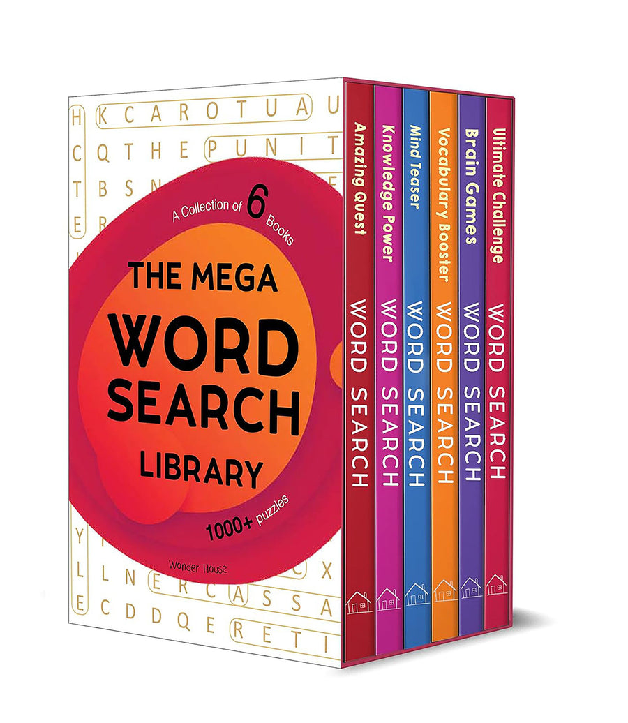 Mega Word Search Library: Gift Boxset For Kids (A Collection of 6 Books), The
